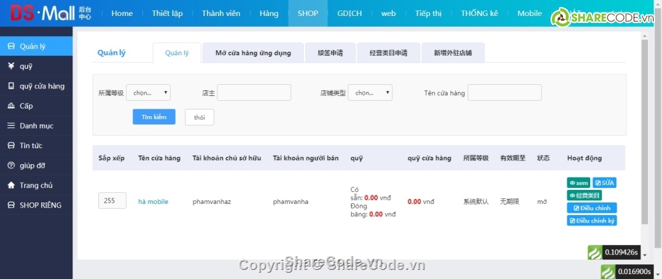 Code Thương Mại,Bán hàng giống lazada,quản lý